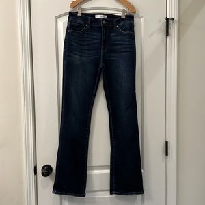 Boot cut jeans, dark wash, Worn once, like new. Selling due to wrong size